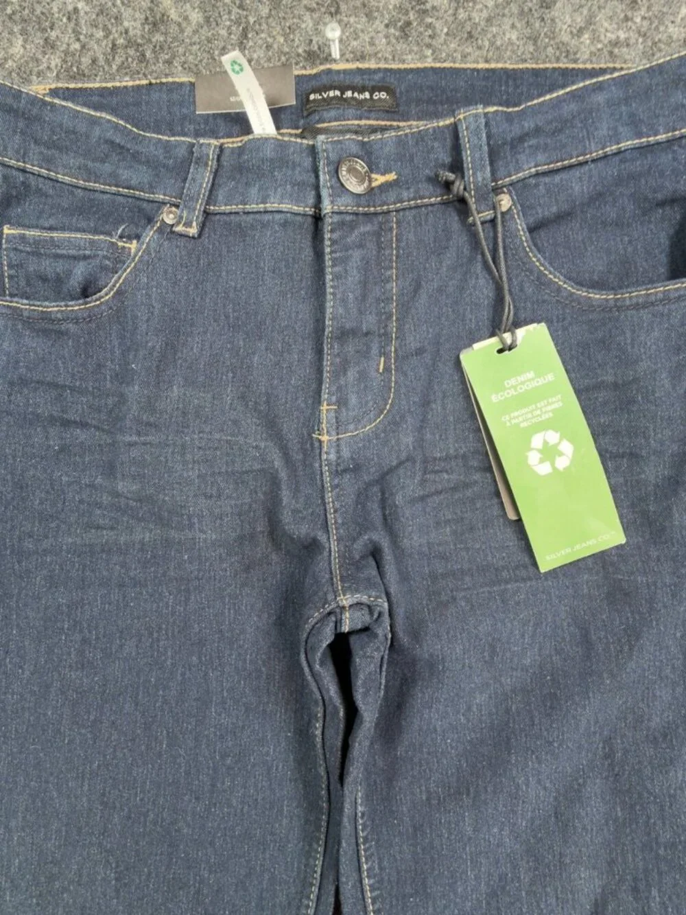 Silver Jeans Nathan Skinny Jeans Boys 12 Dark Wash Stretch Denim NWT